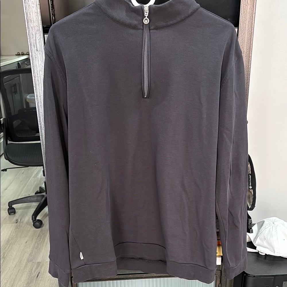 Linksoul Men’s Size Medium Black Greenskeeper 1/4 Zip.